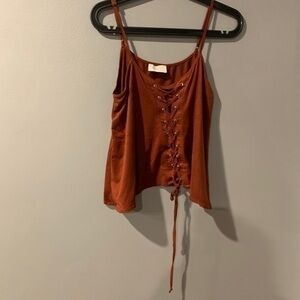 size small tie tank top